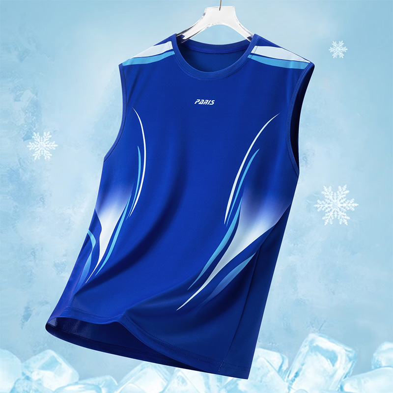 Running Gear Youth - Мужская спортивная майка с градиентом, легкая,