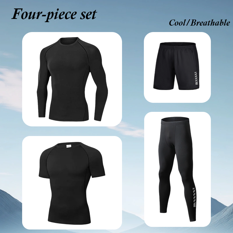 Running Gear Long Sleeve - Мужской модный спортивный костюм для фитнеса