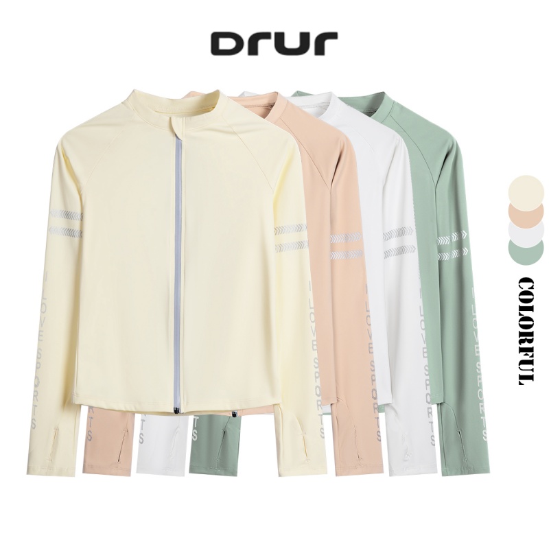 Running Gear Long Sleeve - DRUR женские топы для йоги, дышащие