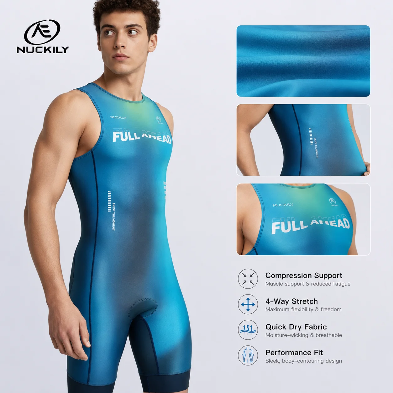 Костюм для триатлона NUCKILY,  – обзор и цена Running Gear Long Sleeve