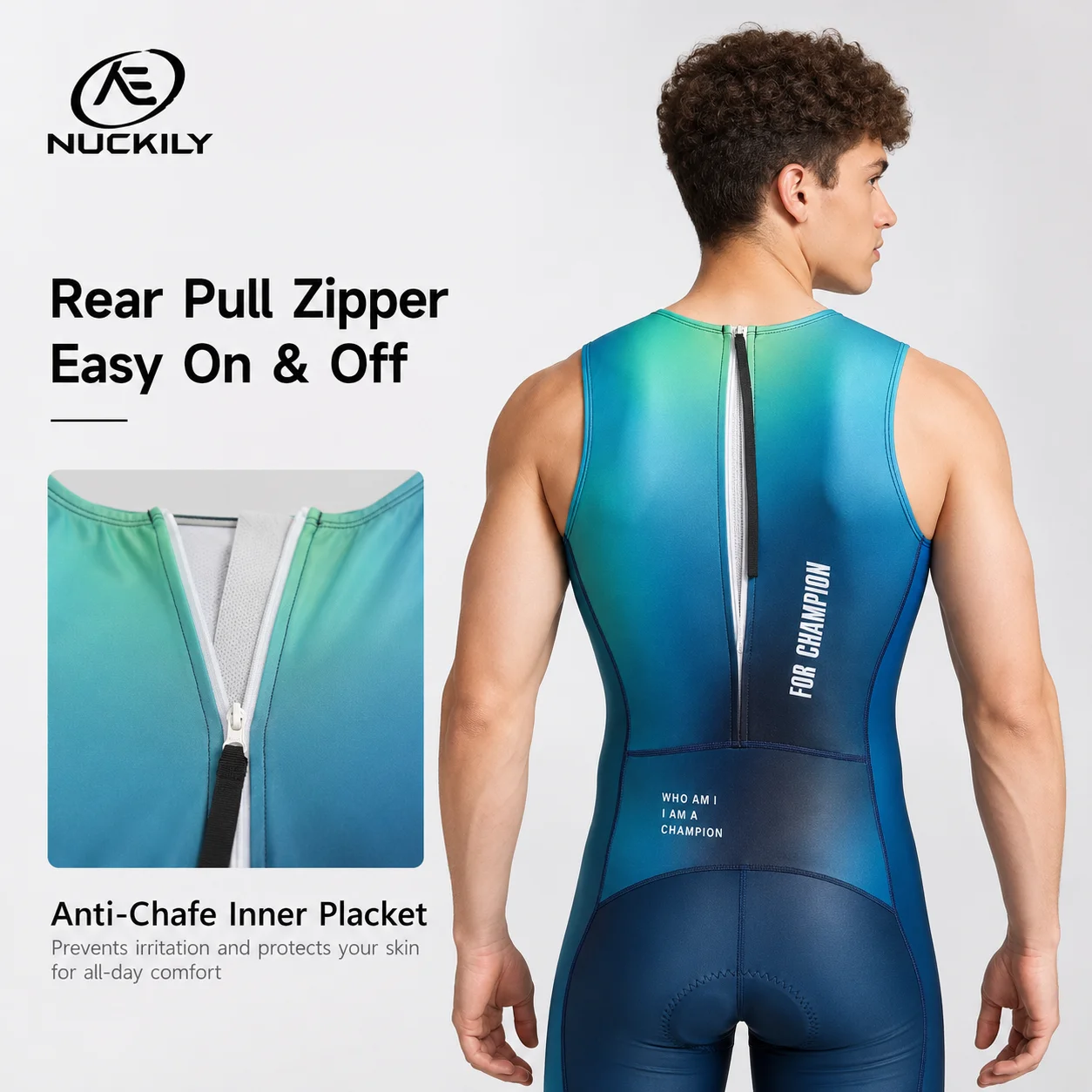 Костюм для триатлона NUCKILY,  – обзор и цена Running Gear Long Sleeve
