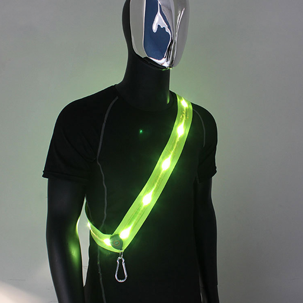 Светящиеся плечевые ремни с пе – обзор и цена Running Gear Green
